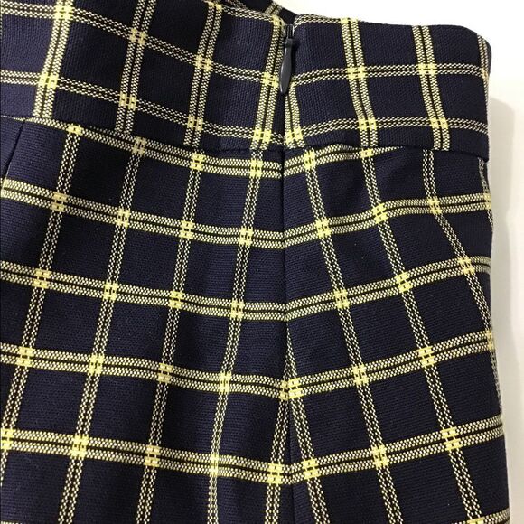 SEA Pleated Skirt Midi Mini Asymmetric Phantom Skirt New Plaid Size 0 - Picture 6 of 12